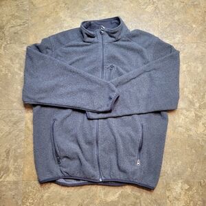 Duluth Trading Co Fleece Jacket Mens Large L Full Zip Long Sleeve Outdoor